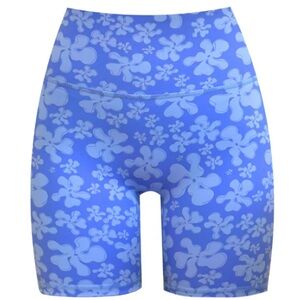 Floral Blue Salt and Ripple Shorts